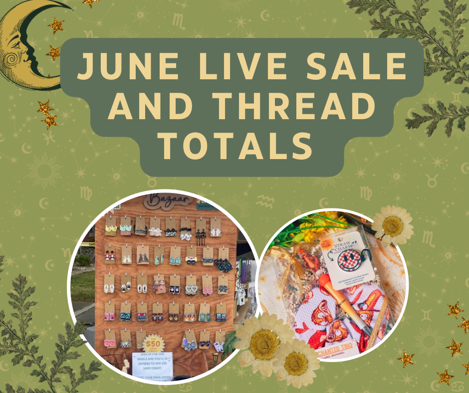 JUNE LIVE SALE TOTALS
