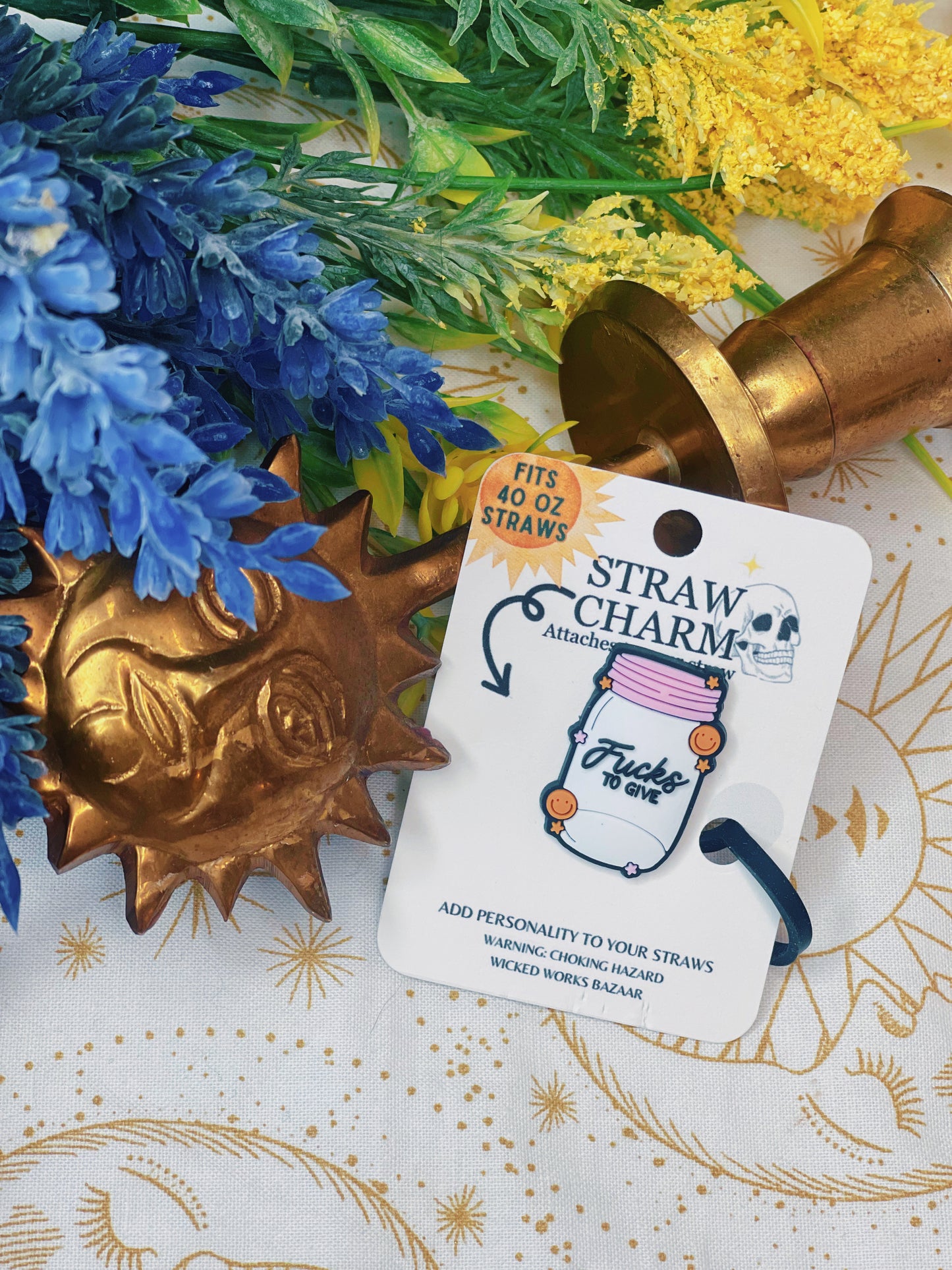 Fs to Give - 40oz Straw Topper