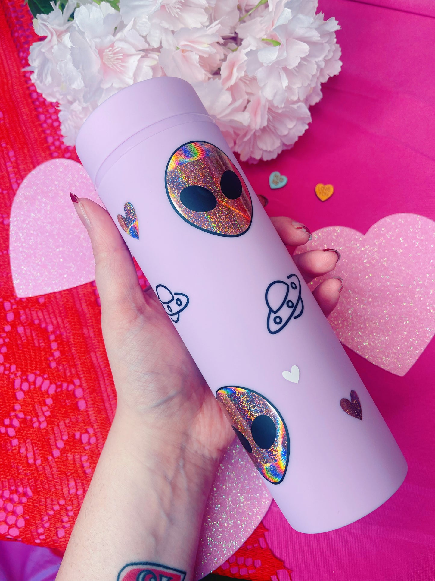 Love Alien - Soft Touch Tumbler