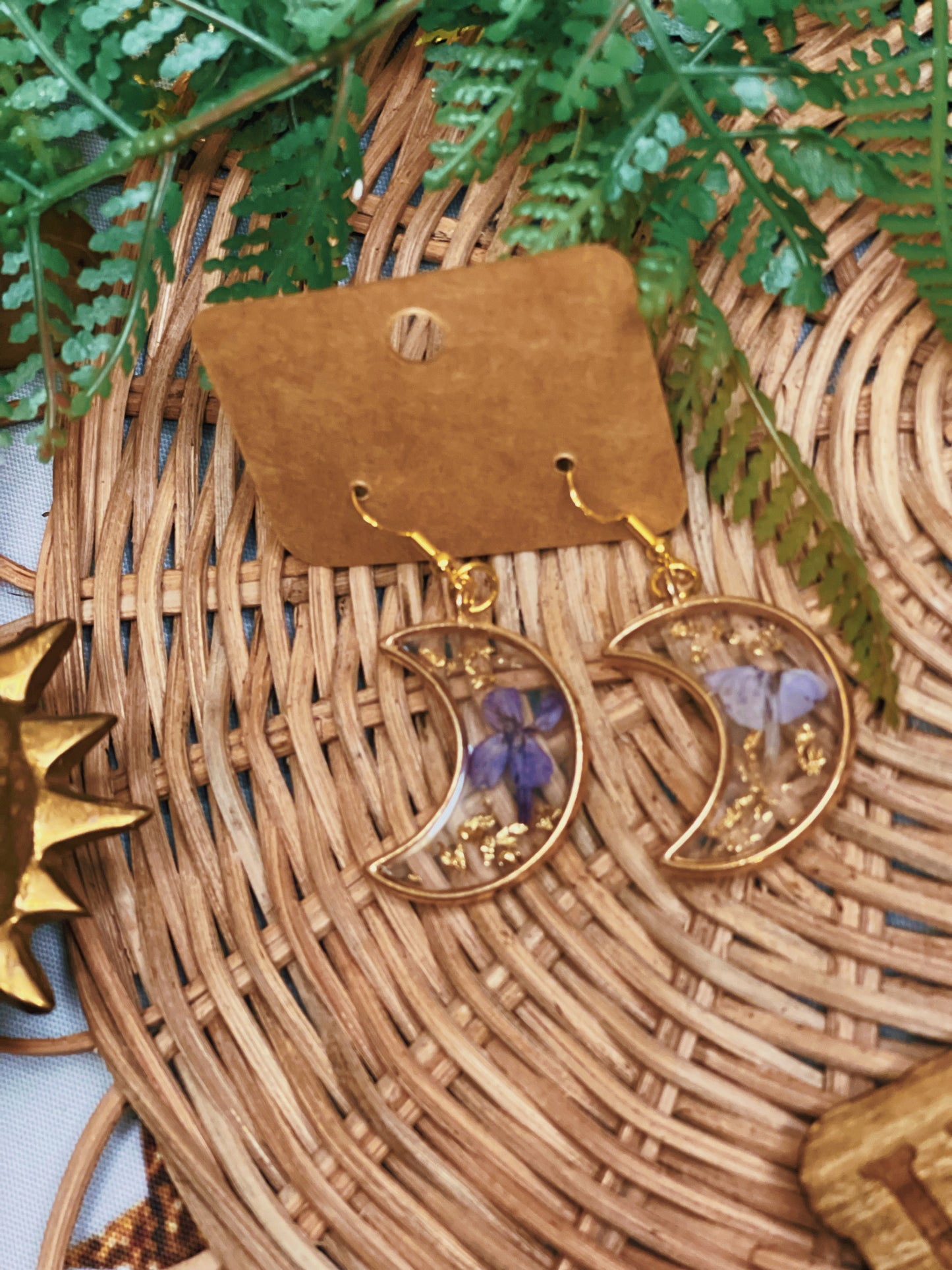 Wisteria - Resin Dangle Earrings