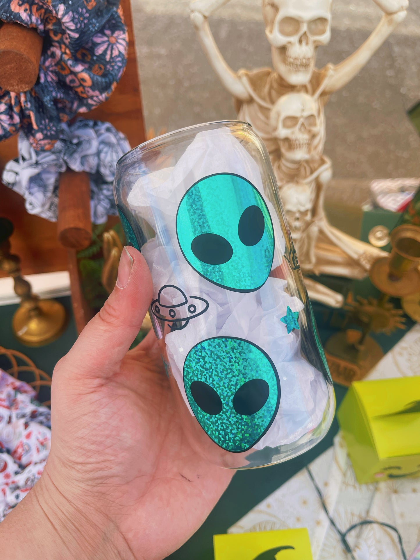 Alien - 16 oz Glass Cup