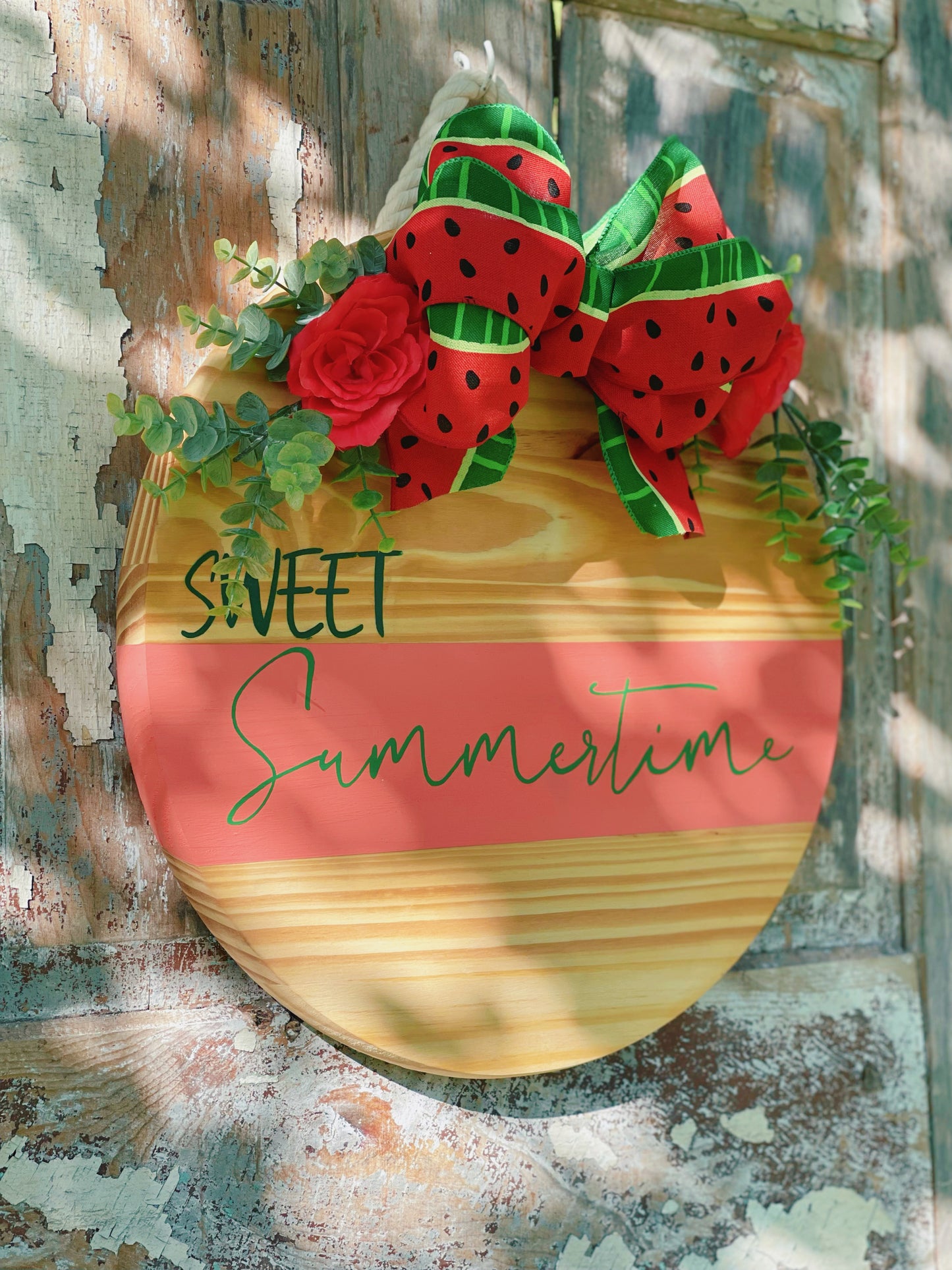 Sweet Summertime - Circle Door Hanger (PRE-ORDER)