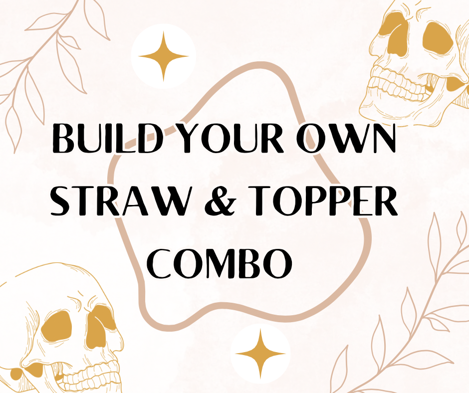 Skeleton Straw Topper