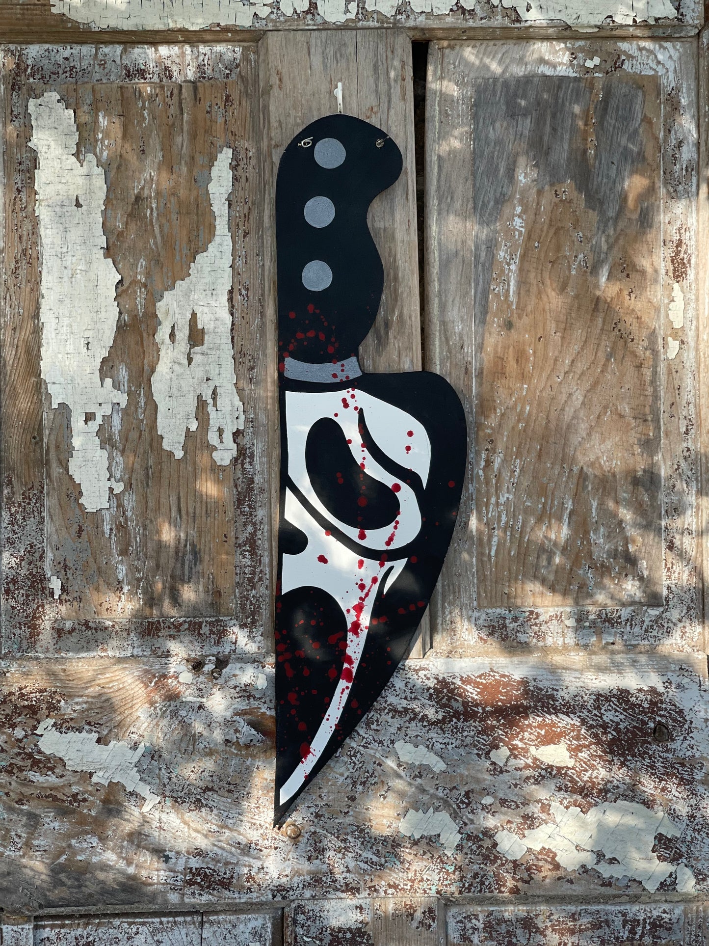 Ghostface Knife - Cut Out Door Hanger (PRE-ORDER)