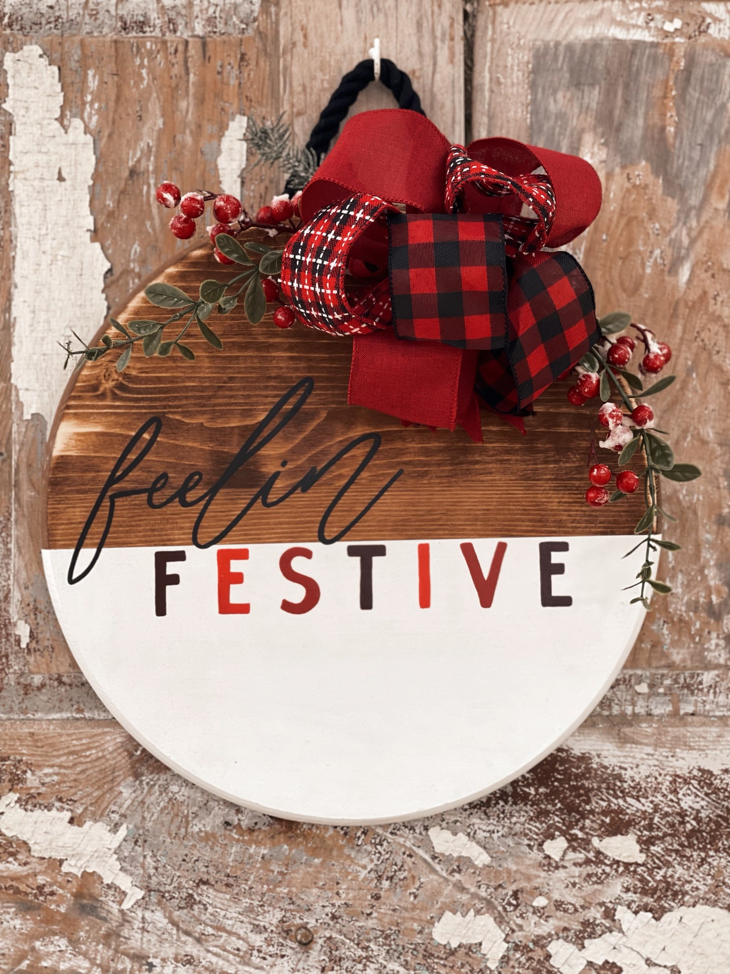 Feelin Festive - Circle Door Hanger (PRE-ORDER)