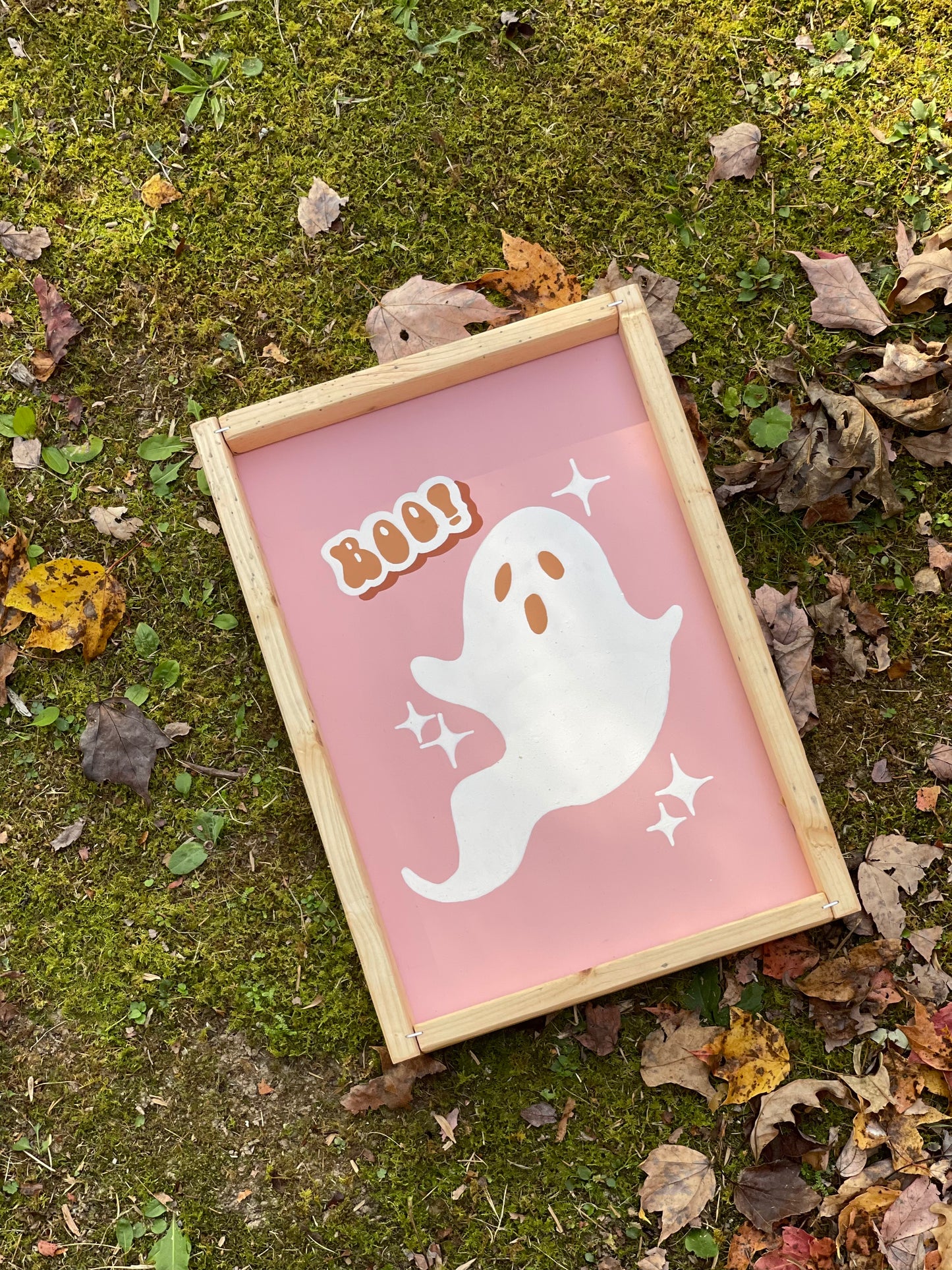 Pastel Ghost - Framed Sign (PRE-ORDER)