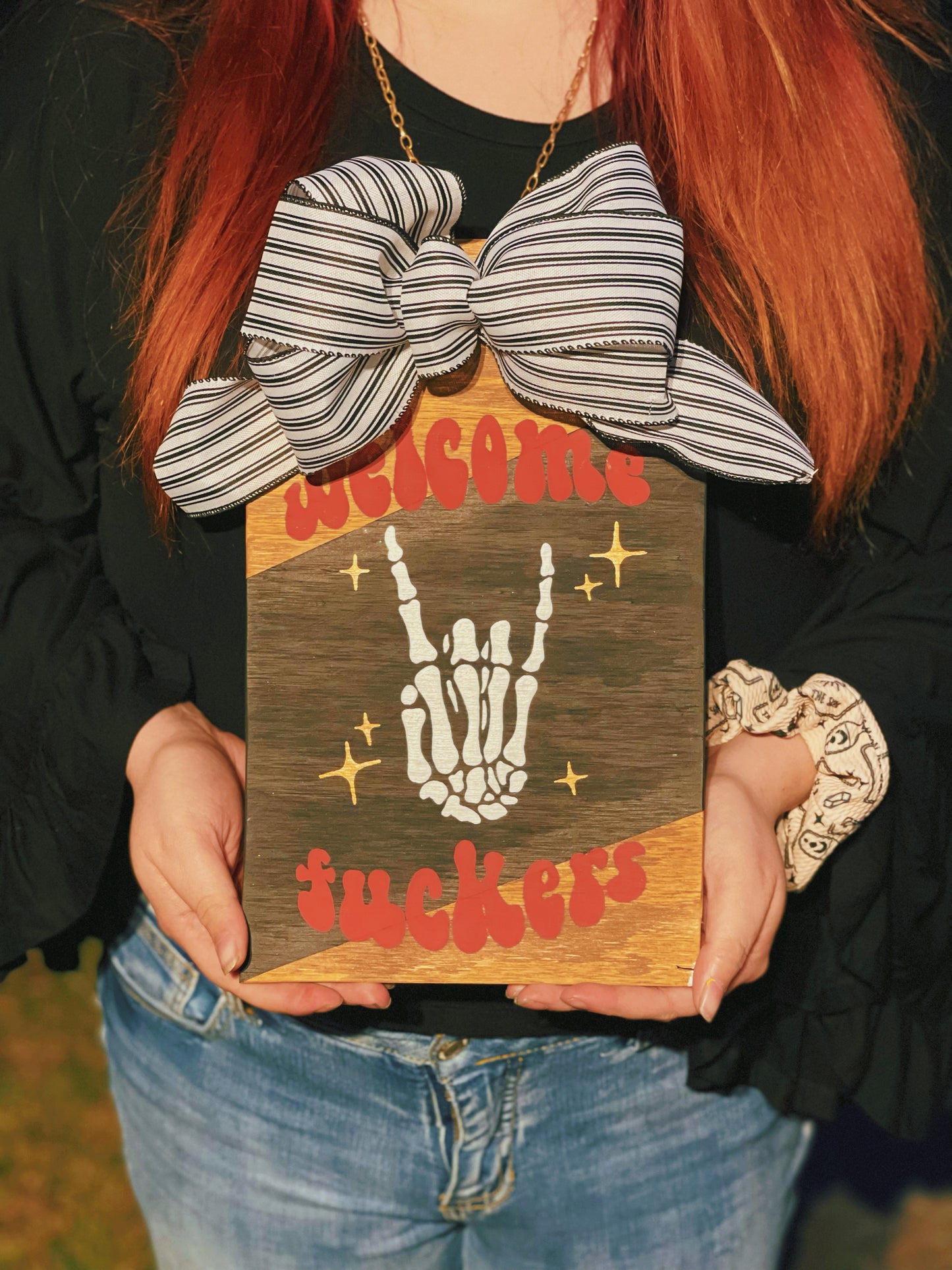 Welcome F*ckers - Tag Cutout Door Hanger (PRE-ORDER)