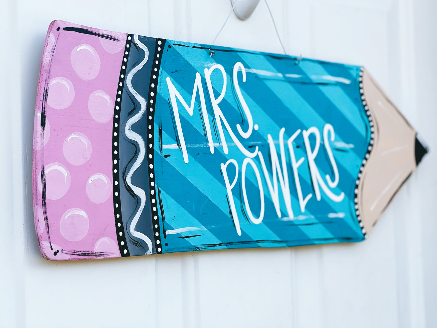 Teacher Pencil - Door Hanger (PRE-ORDER)