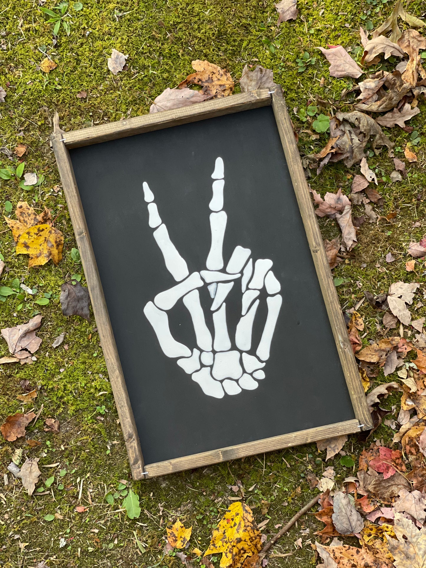 Skelly Peace Sign - Framed Sign (PRE-ORDER)