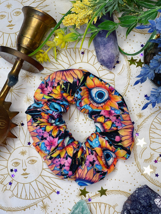 Floral Eyes - Scrunchie