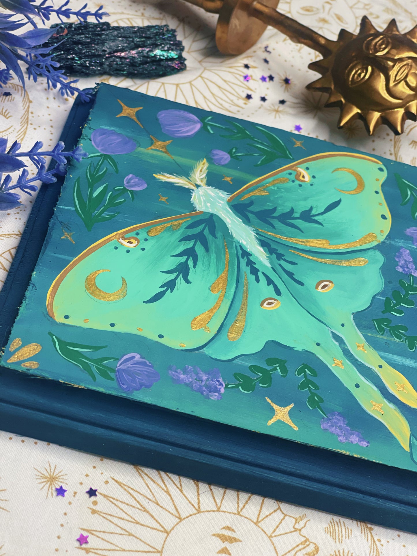 Lavender Luna - Handpainted Plaque (PRE-ORDER)