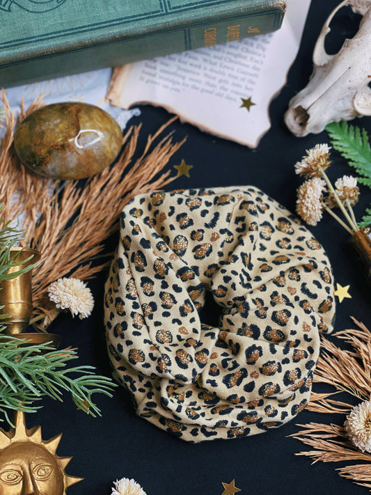 Glitter Cheetah - Scrunchie