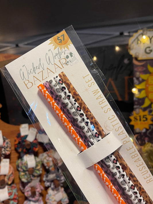 Animal Print - Straw Set