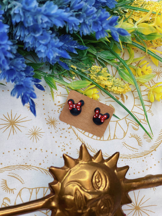 Girl Mouse - Stud Earrings