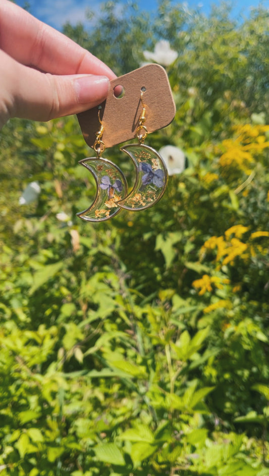 Wisteria - Resin Dangle Earrings