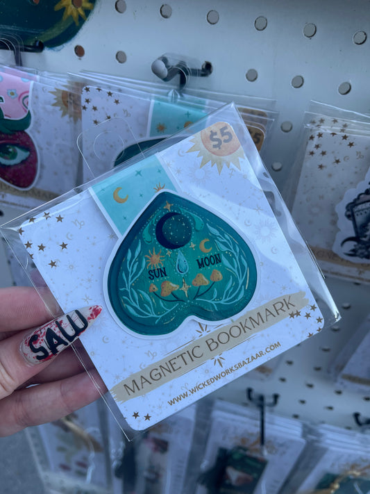 Sun and Moon Planchette - Magnetic Bookmark