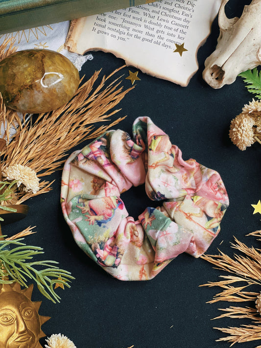 Pink Frog - Scrunchie