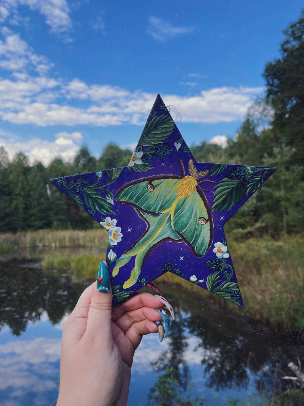 Lunar Star - Acrylic Painting