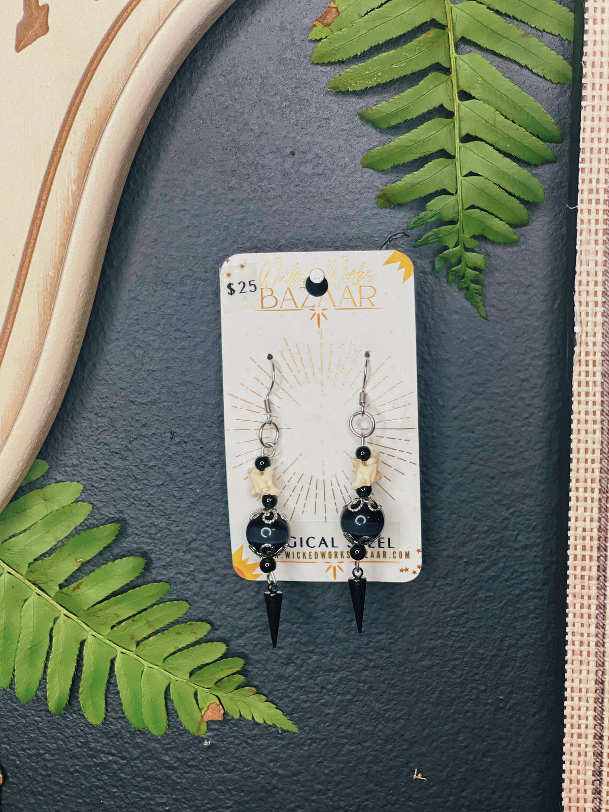 Midnight Spikes - Oddity Dangle Earrings