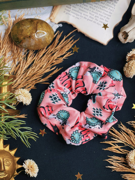 Pink Howdy - Scrunchie
