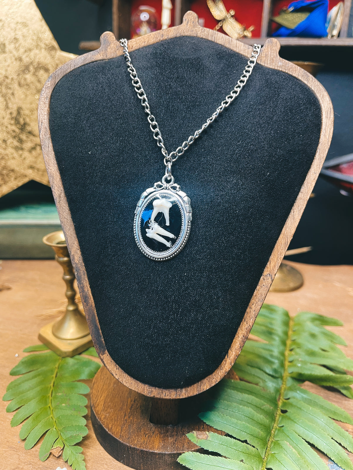 Duo Possum Tooth - Silver - Oddity Necklace