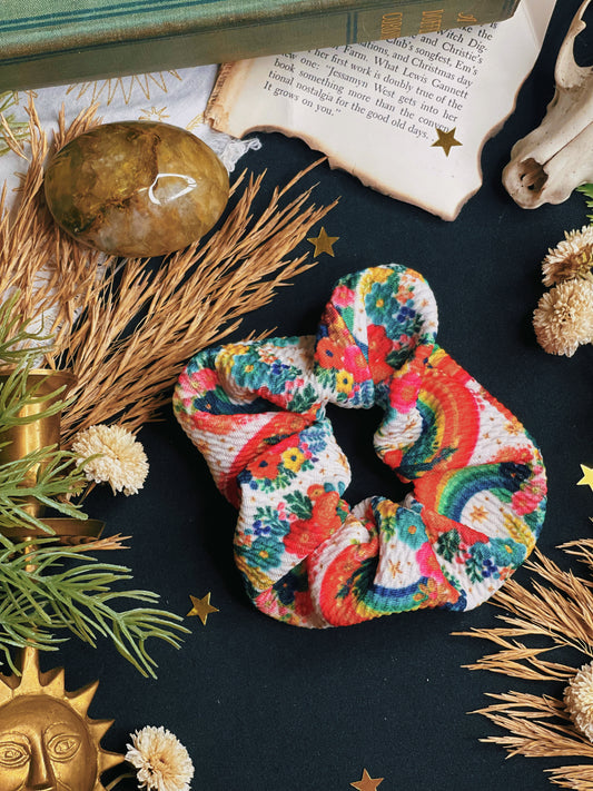 Floral Rainbow - Scrunchie