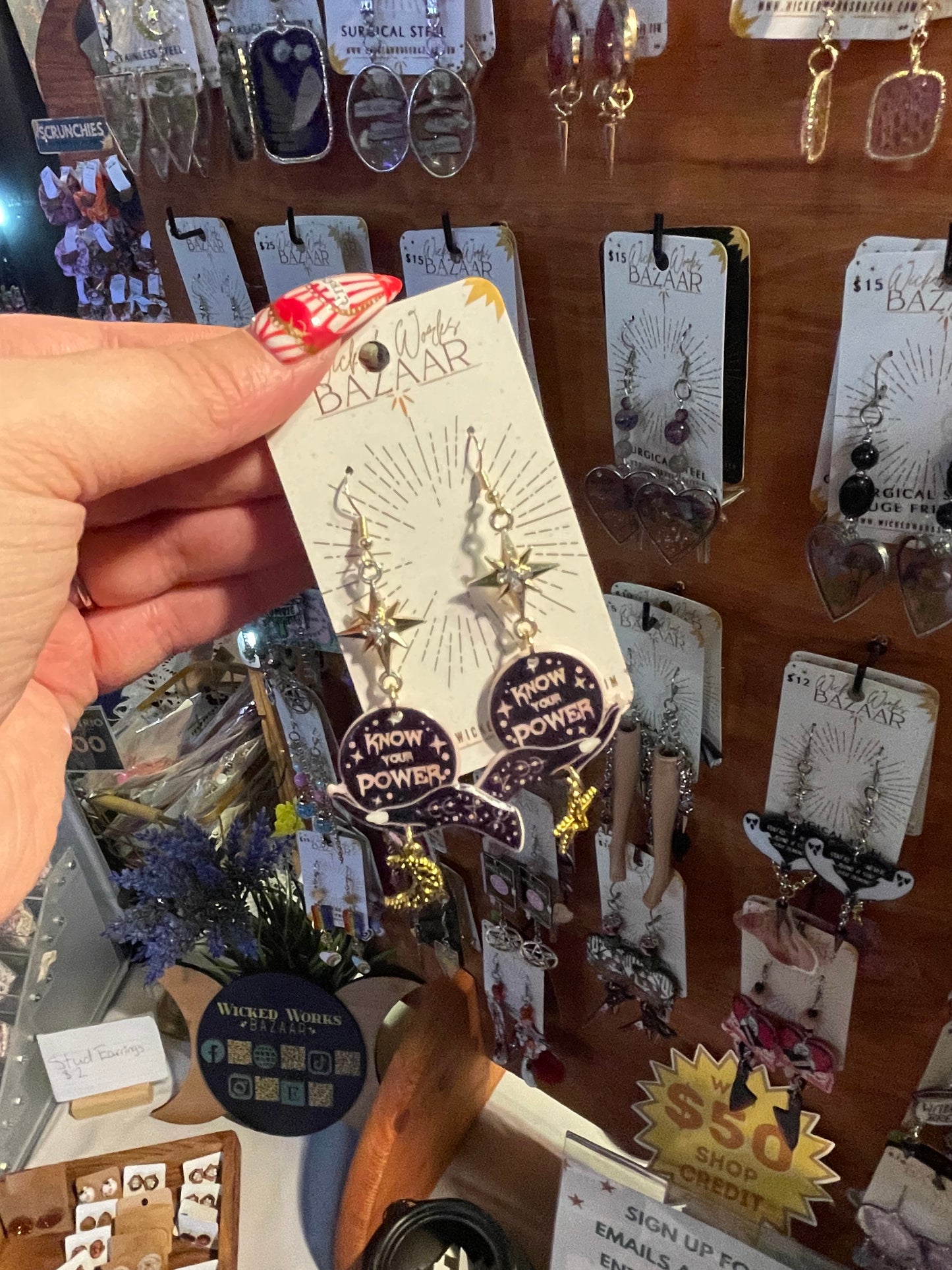 Know Your Power - Dangle Earrings