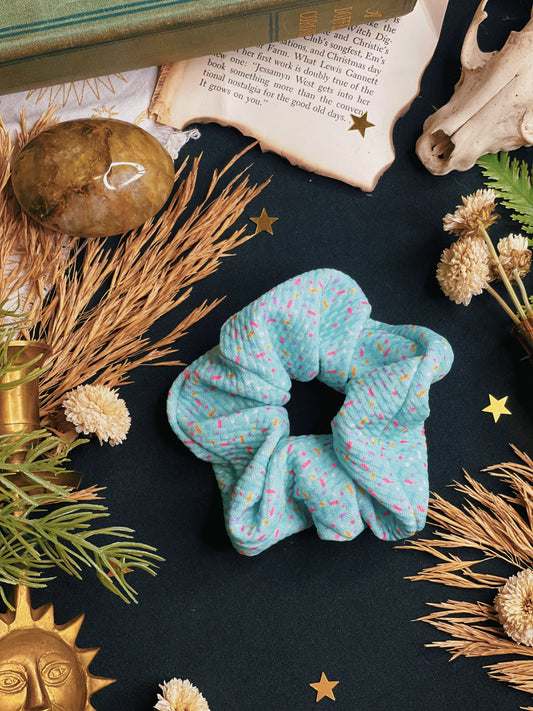 Blue Sprinkles - Scrunchie