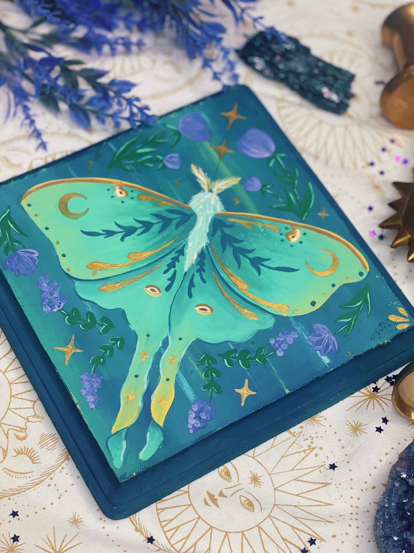 Lavender Luna - Handpainted Plaque (PRE-ORDER)