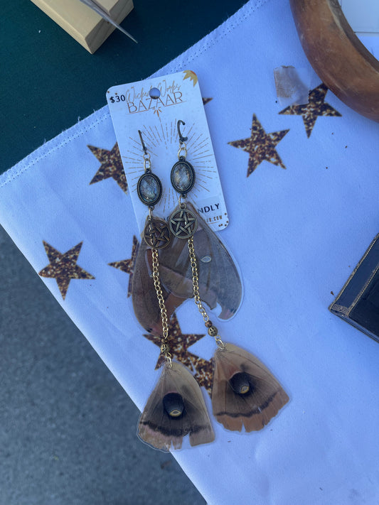 Flight in Bronze - Oddity Dangle Earrings