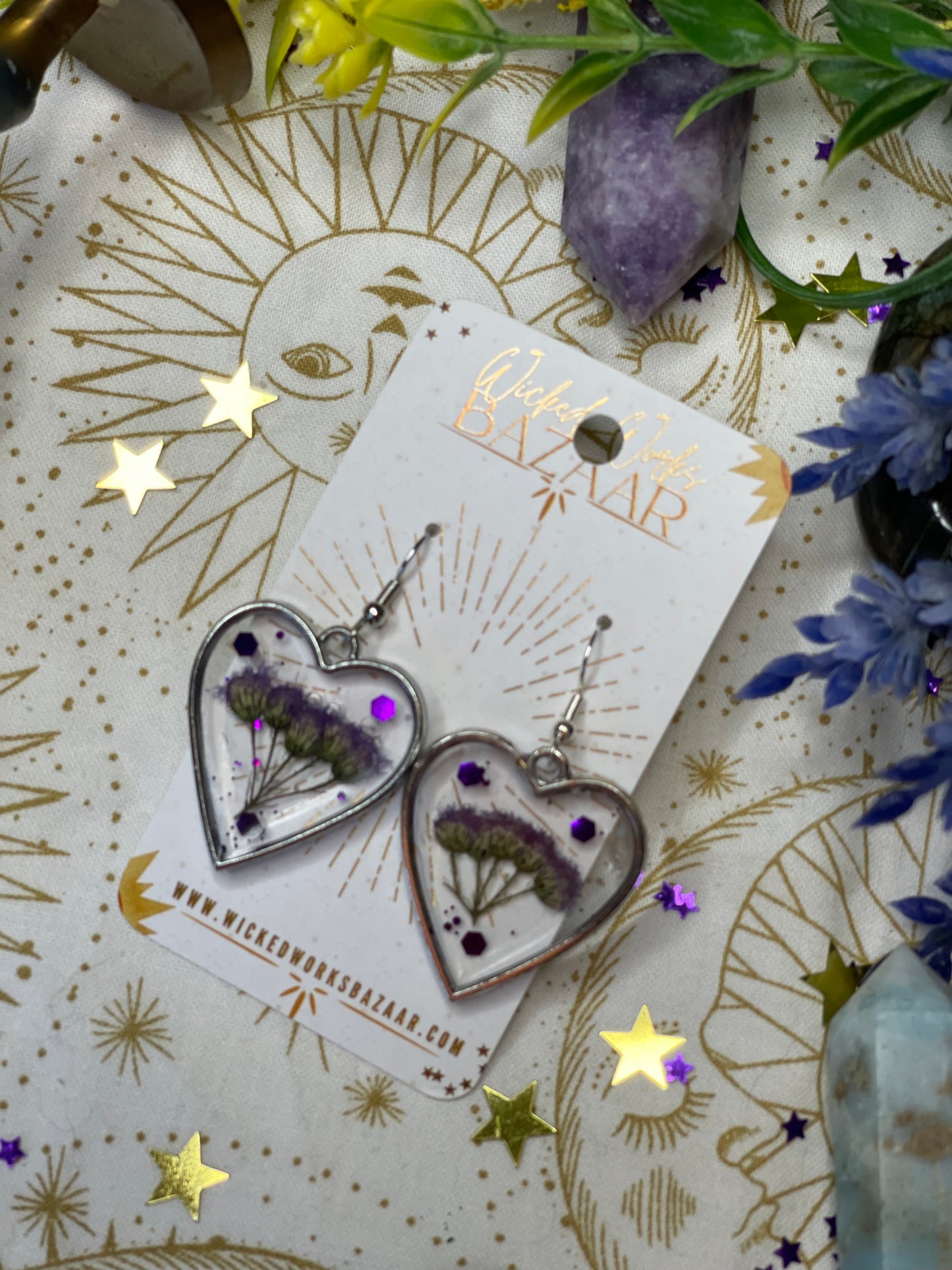 Cordelia - Resin Dangle Earrings