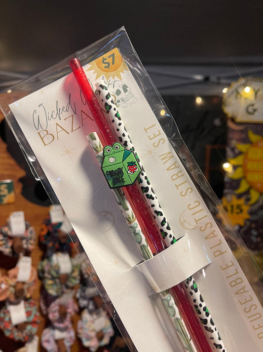 Froggy Juice - Straw + Topper Set