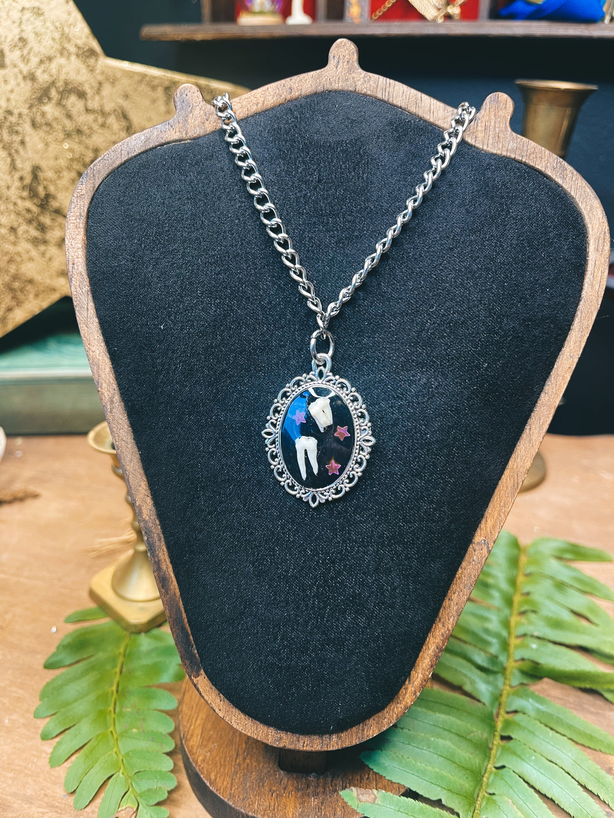 Star Possum Tooth - Silver - Oddity Necklace