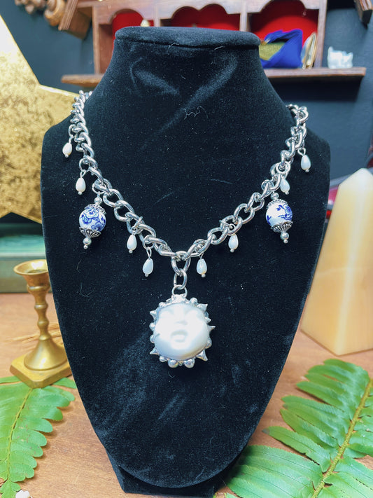 Marble - Silver - Oddity Necklace