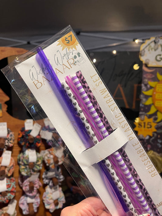 Purple - Straw Set