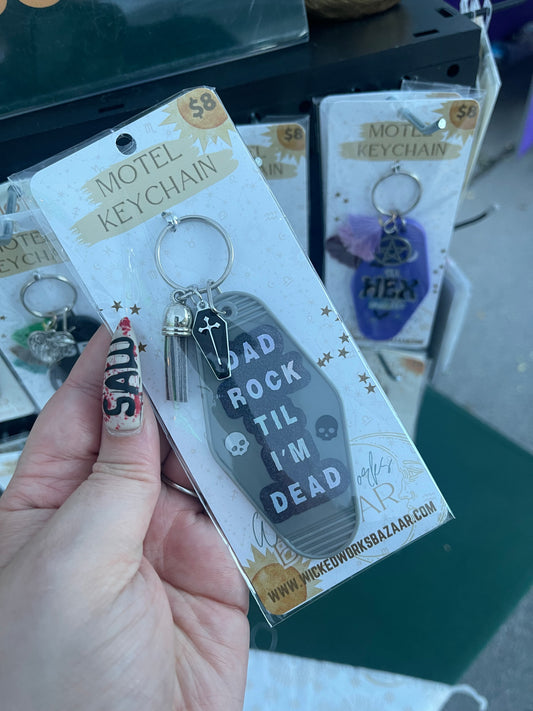 Dad Rock (Gray) - Motel Keychain