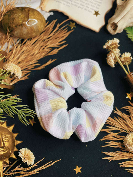 Pastel Checkerboard - Scrunchie