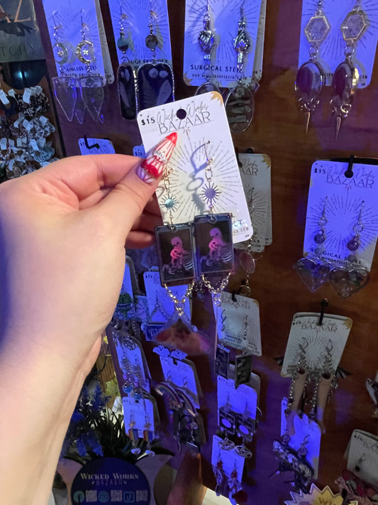 The Lovers Tarot - Dangle Earrings