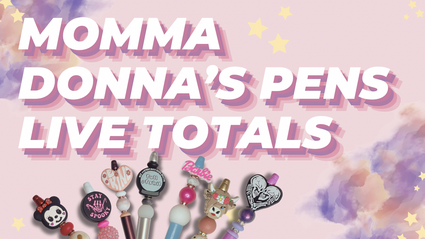 Momma Donna's Pen Live Totals