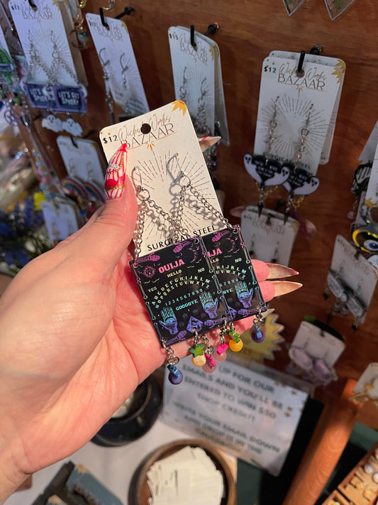 Rainbow Ouija - Dangle Earrings