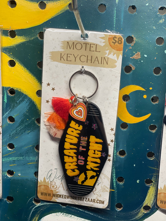 Creature of the Night - Motel Keychain