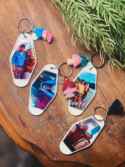 Custom Photo - Motel Keychain (PRE-ORDER)