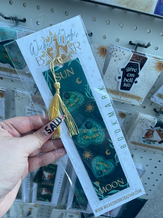 Sun and Moon Planchette - Traditional Bookmark