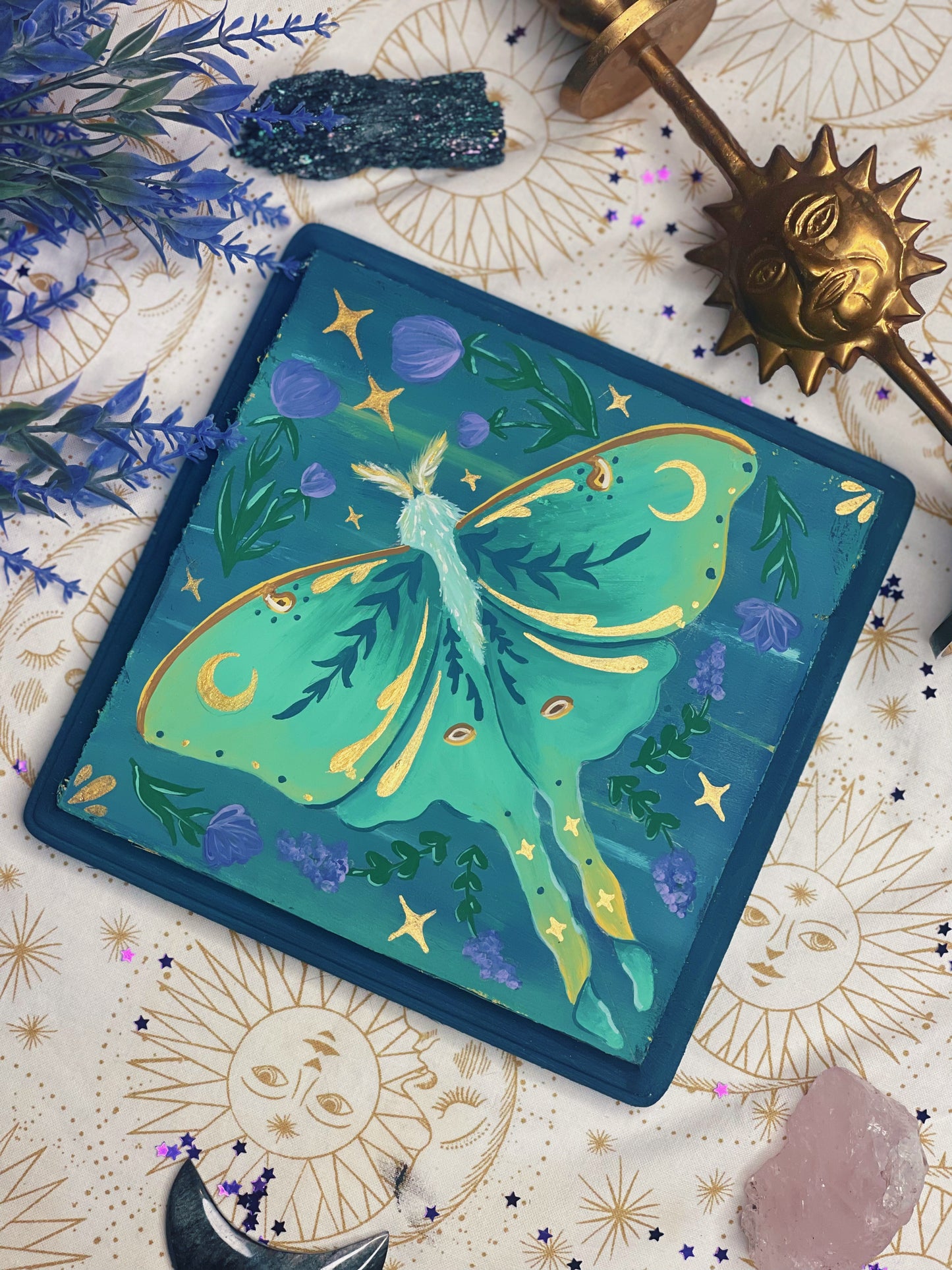 Lavender Luna - Handpainted Plaque (PRE-ORDER)