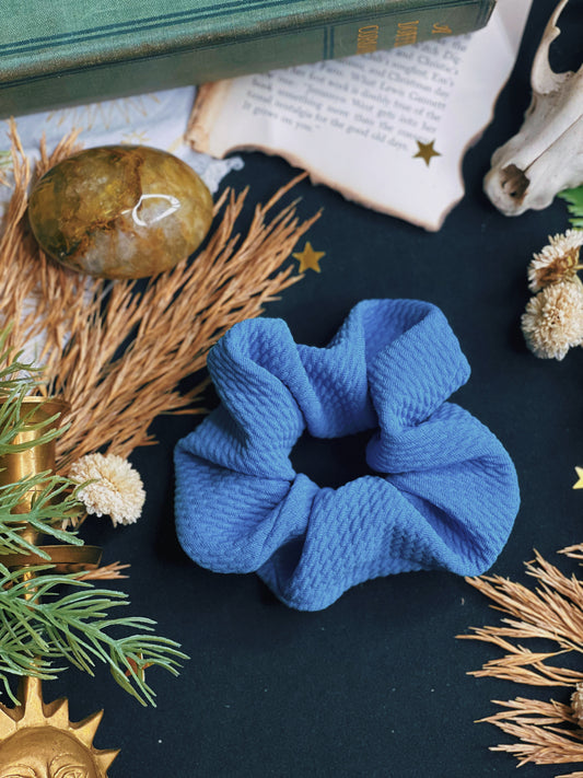 Solid Blue - Scrunchie