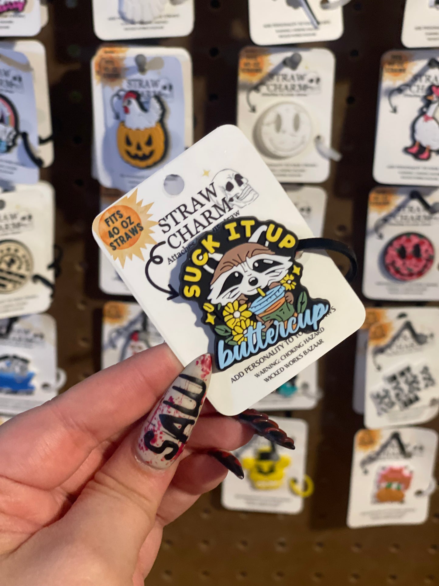 Suck It Up Buttercup - 40oz Straw Topper