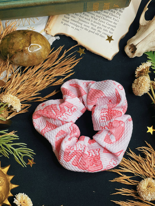 Pink Football Game Day  - Scrunchie