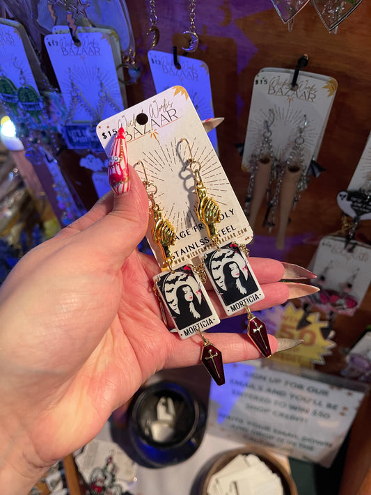 Morticia - Dangle Earrings