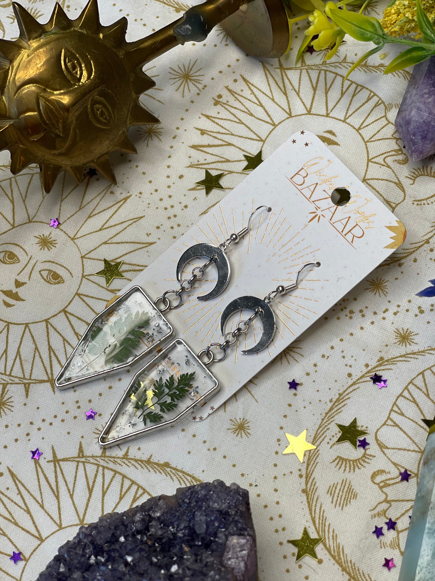 Elowen - Resin Dangle Earrings