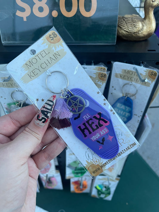 Purple Hex - Motel Keychain